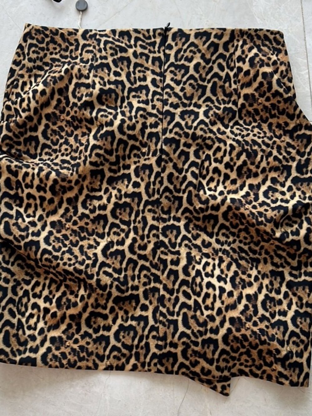 Lunatic Italia Leopard Ruffle Mini Skirt S NWT Made in Italy